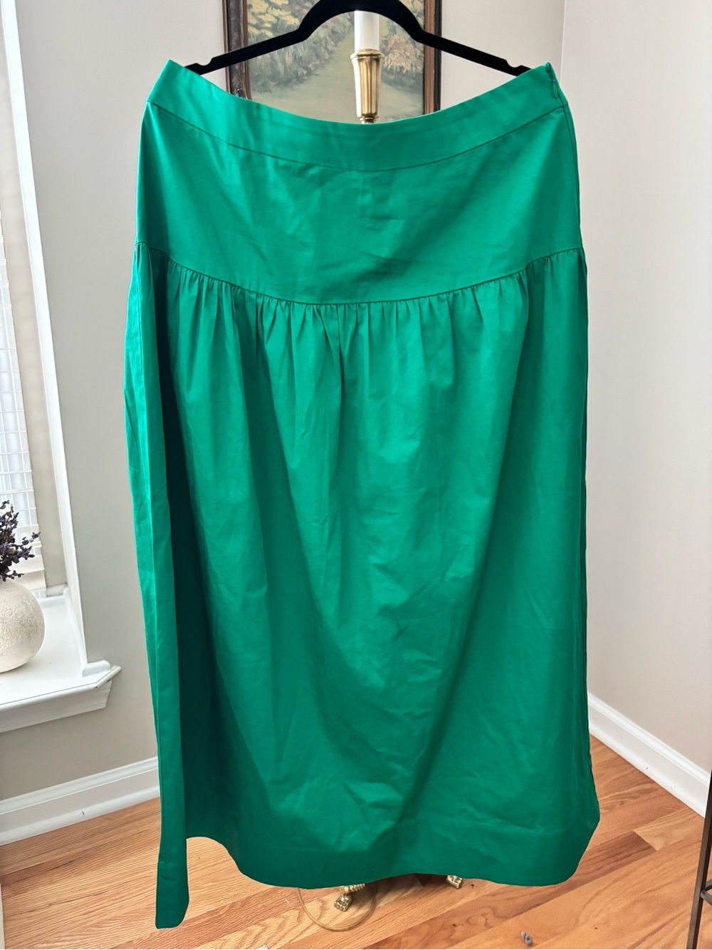 Boden Yoke Detail Maxi Skirt in Emerald Green Size 12 - Picture 3 of 9